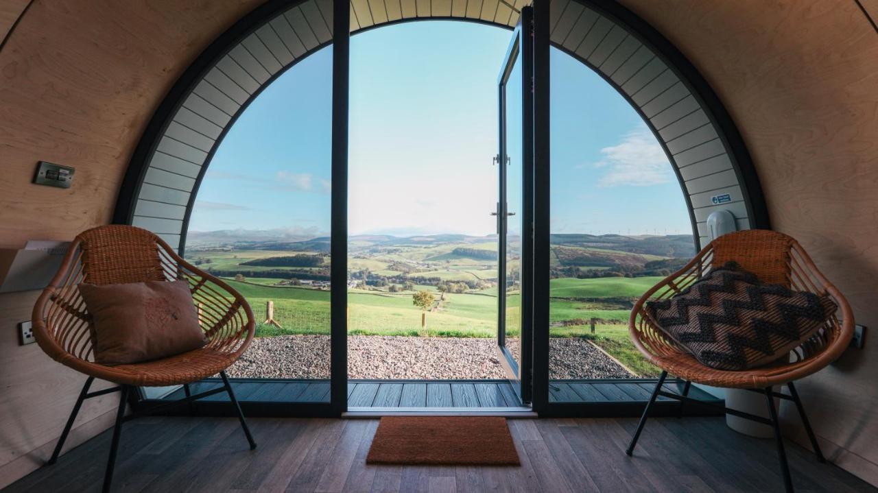 Further Space At Hillhead Farm Luxury Glamping Pods, Dumfries, Scotland מראה חיצוני תמונה